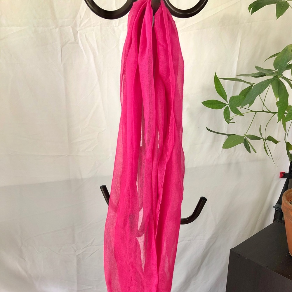 Pink infinity scarf